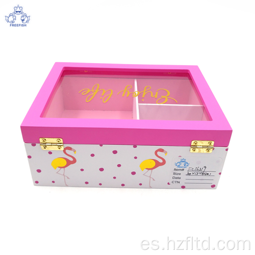 Caja de almacenamiento de caja de joyería de madera personalizada